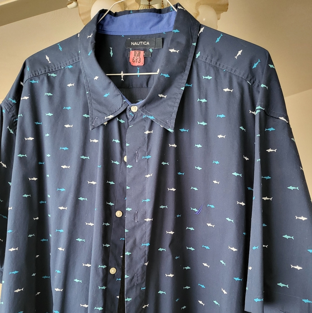 Nautica short sleeve fish shirt
